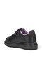 Daily Girls' Black Sneaker Tassel Detail Oval Glitter Toe Rubber Laces Velcro Sports Shoes 3740 - 8