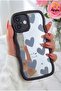 iPhone 16 Case Mirrored Heart Pattern Soft Edge Silicone Cover with Camera Protection - 2