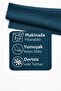Velvet Textured Dark Petrol Color Tablecloth - 3