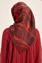 Eva Tivil Silk Scarf 90*90 cm - Red - 4