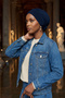 Combed Cotton Bone,B-74,Navy Blue