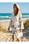 Anchor Patterned Muslin Bathrobe Soft, Lightweight and Breathable Woven (100% Cotton)