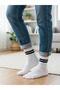 Black Double Stripe White Tennis Sports Socks
