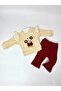 Flowers Süzene Embroidered Baby Girl Set - 3