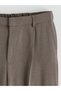 Özmarka New Season Elastic Waist Wide Leg Women's Trousers - 6