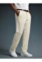 Baggy Linen Fabric Pleated Beige Pantalon K2019P - 7