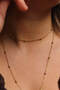 Steel Choker Dorika Necklace Bulk Chain Low-Cut Necklace 1mm Elegant Minimal - 5