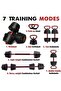 4-in-1 Adjustable Dumbbell Set, Convert to Barbell Kettlebell & Push-Up Stand for Home Gym - 2