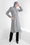 REMOVABLE HOODED STRIPED TRENCH COAT 10767 - 2