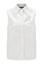 Embroidered Detailed Sleeveless Poplin Shirt - 5