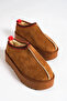 Women's Furry Suede Ankle Boots Comfortable Home Slippers Thick Sole - 4