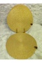 Sarda Gold Glitter Detail Supla, American Service 2 Pieces Supla 33Cmx33Cm