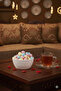 A set of 3 mini ceramic plates for snacks and dates, suitable for Ramadan. - 4