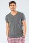 Men's Cotton V-Neck Short Sleeve T-Shirt, 95% Cotton 5% Lycra