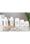 6 piece bamboo stand porcelain 1000ml oil pot and 3-piece tea sugar coffee jar set - 4