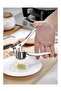 Set of 2 Stainless Steel Garlic Press and Cast Iron Lemon Squeezer Citrus Juicer - 3