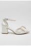 Pearl Ribbon Bow Wedding Dress Wedding Evening Dress Shoes - 4