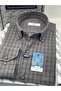 Classic long sleeve winter plaid button-up cotton shirt with gift box for men fs-004342 - brown - 3