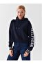 Reg Monotype Slv Crop Hoodie Relaxed Fit