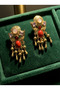Vintage Gold Dangle Earrings - 3