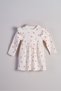 Antique Rose Printed Baby Girl and Children's Dress 100% Cotton - 4