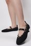 Velvet Women's Single Band Troked Nubuck Ballerinas A003-K841 - 5