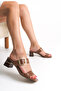 Jully Women's Belted Short Heel Slippers A026-K328 - 7