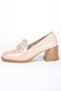 Odette Women's Buckle Crocodile Heeled Loafer A014-K303 - 4