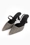 Women's Straw Heeled Shoes A001-015-K88 - 5