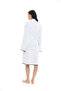 Athena Kimono Women's Bathrobe - White 100% Cotton - 4