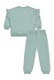 Girl's Tracksuit Set 10-13 Years Green - 6