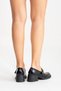 Genuine Leather Black Patent Leather Heeled Mary Jane Women's Shoes Buckled and Strapped Mid-Heel Classic Heels - 7