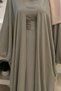 Yarasakol Abaya Dress Set 8497 Khaki - 4