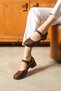 Clarissa Women's Orthopedic 4 cm Heeled Buckle Round Toe Ballerina Ballet Classic Shoes - 3