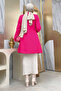 Fuchsia Jacket 7660 - Pocket Look, Front Button Detail and Lining - 3