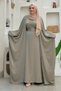 Yarasakol Abaya Dress Set 8497 Khaki