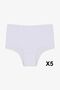 Women's 5-Piece Lycra Extra High Waist Panties - 2