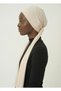Ribbed Tie Beige Ready-To-Wear Turban Hijab Bonnet Suitable for Medical Use - 8