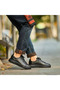 699 Black 100% Genuine Leather Ultra Comfortable Casual Men's Shoes - 3