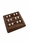 Domestic Production Suede Fabric Brown Color 15 cm / 15 cm Ring Display Stand