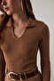 Polo Neck Sweater - Mink - 5