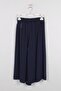 Girl's Wide Leg Navy Blue Trousers - 4