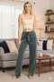Women's Green Lycra Soft Velvet Fabric Pajamas - 2