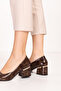 Women's Genuine Leather Classic Heeled Shoes Ast.1008 - 2