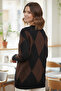 Baklava Patterned Knitwear Sweater N3027 Black - 4