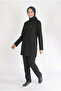 Lycra Nurse Uniform Hijab Set Black - 6
