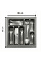 36X36 Drawer Anthracite Cutlery Holder Free Cutting (Can Be Cut up to 33X32.5 cm)