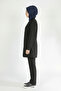 Lycra Nurse Uniform Hijab Set Black - 3