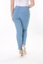 Women's Large Size Blue Lycra 4 Pockets Color Detailed Jeans 65n37725 - 3