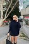 Fisherman Neck Asymmetric Detail Knitwear Sweater - 6